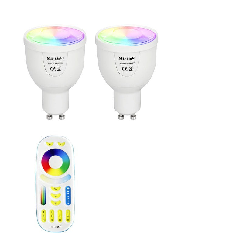 Beginners set - GU10 - 2 wifi lampen - Kleur + DUAL WHITE Beginners set - GU10 - 2 wifi lampen - Kleur + DUAL WHITE